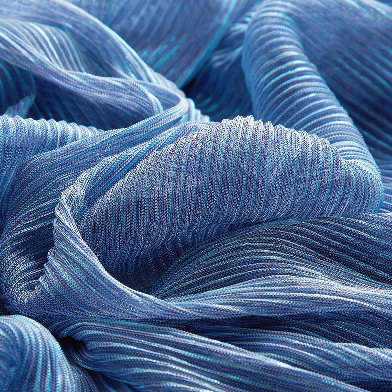 genomskinliga plissé-glitterränder – blå,  image number 5