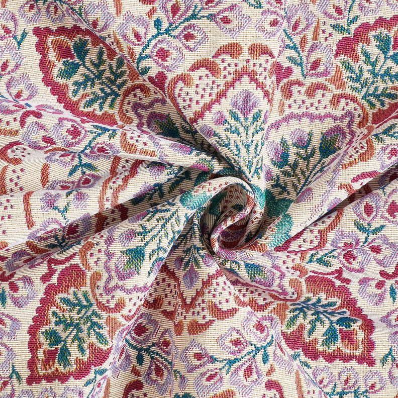 dekorationspanel Gobeläng stor mandala – pastellviolett/ljusbeige,  image number 3