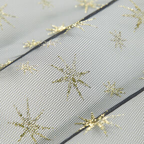 tyll glitterstjärnor – svart/guld, 