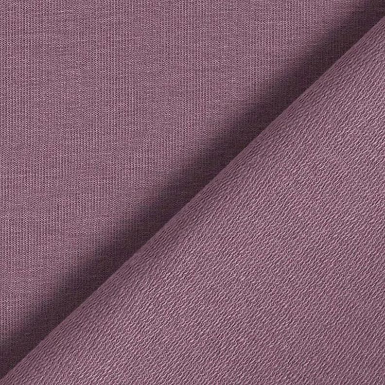 Lätt french terry enfärgad – aubergine,  image number 5