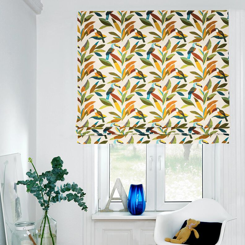 Dekorationstyg Panama Tukan – natur/grön,  image number 6