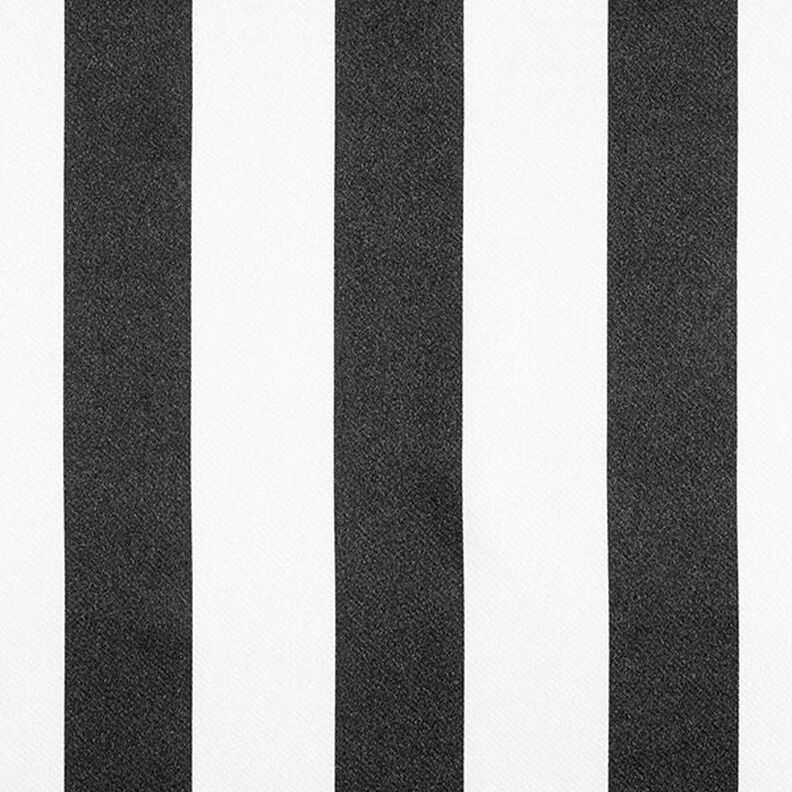 Polyestersatin Breda längsgående ränder – svart/vit,  image number 1