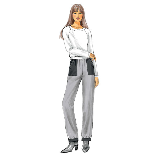 Byxor, Butterick 6137|32 - 40, image number 8
