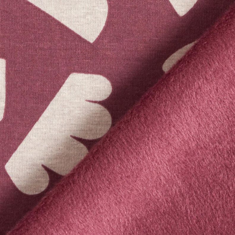 Alpfleece abstrakta former  – druva/natur,  image number 4