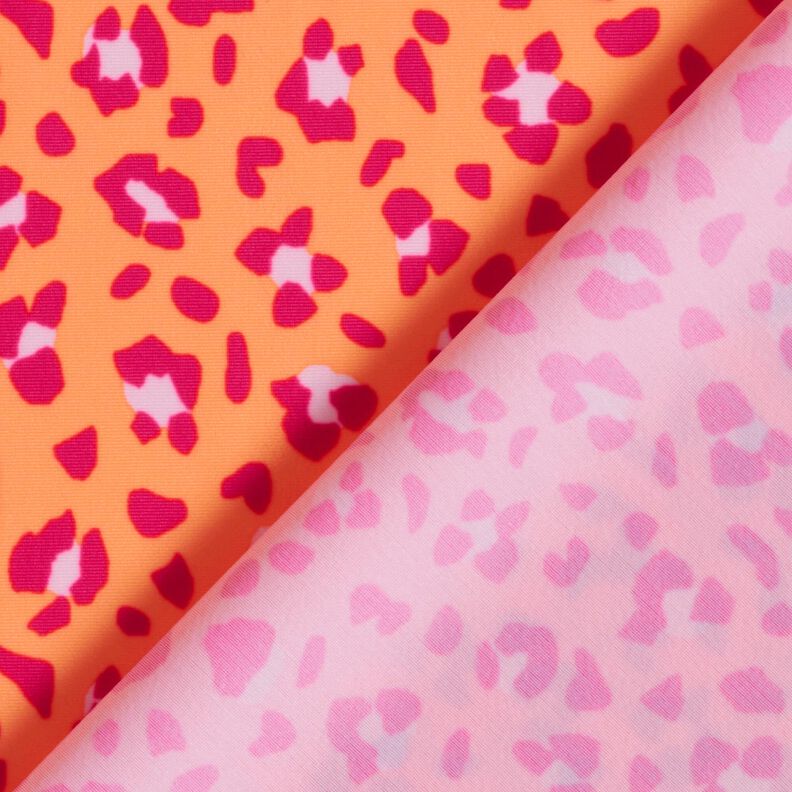 Baddräktstyg med leopardmönster – persikofärgad/intensiv rosa,  image number 4