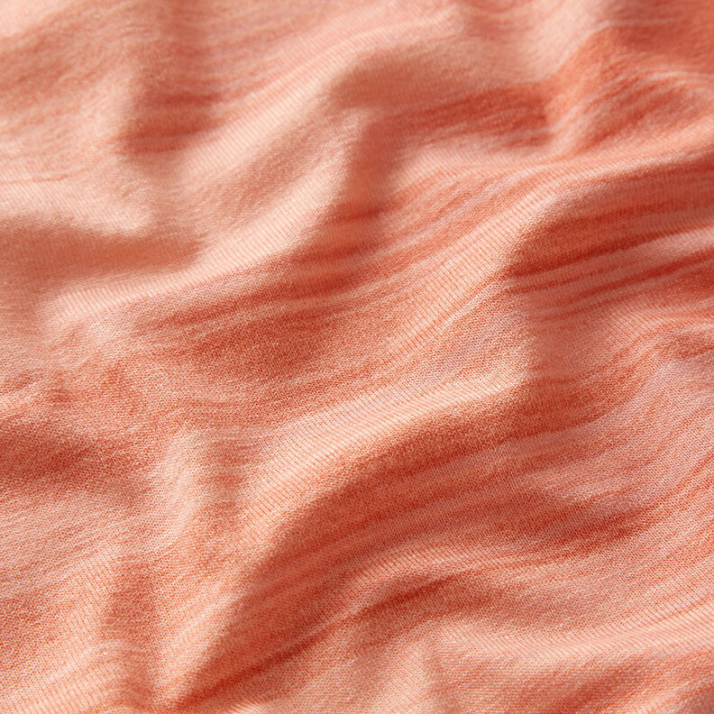 Viskosjersey färggradient längsgående ränder – mörkröd/apricot,  image number 3