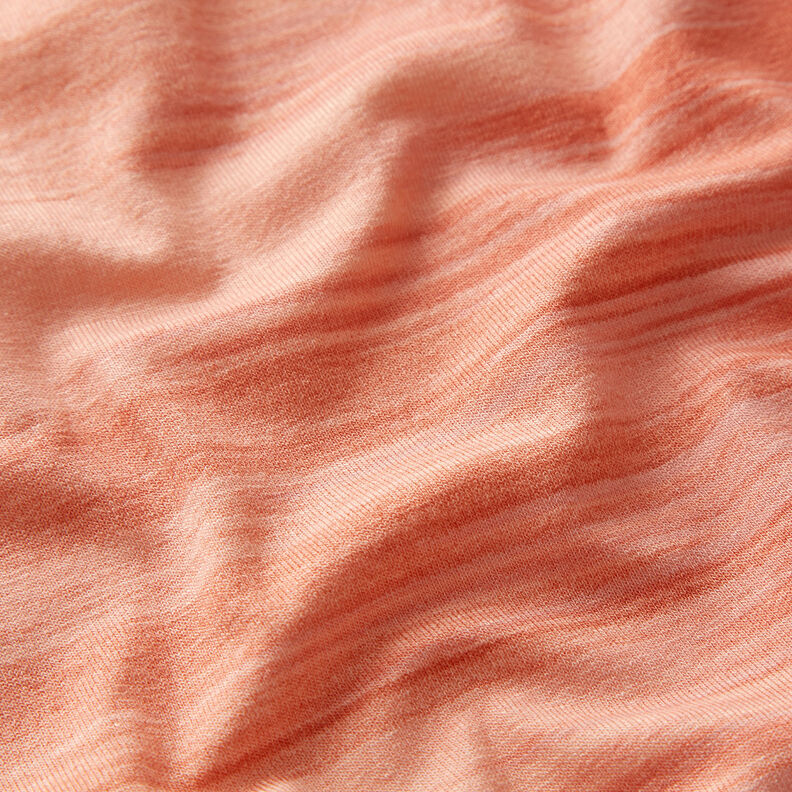 Viskosjersey färggradient längsgående ränder – mörkröd/apricot,  image number 3