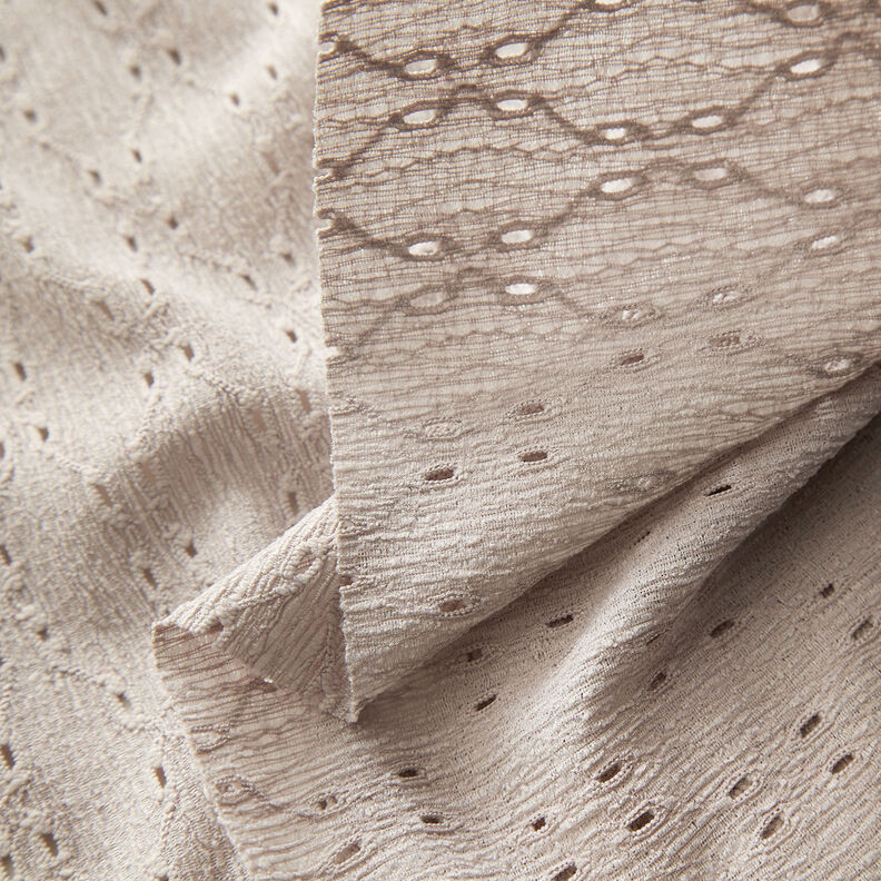 Krinkeljersey broderie anglaise – anemon,  image number 3