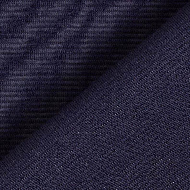 Ottoman-ribbad jersey enfärgad – marinblått,  image number 4