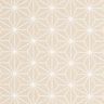 Bomullstyg Kretong Japanska stjärnor Asanoha – sand,  thumbnail number 1