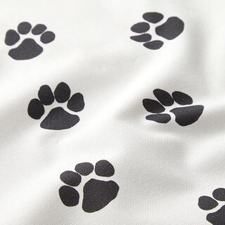 Dekorationstyg Canvas Hundtassar – vit/svart, 