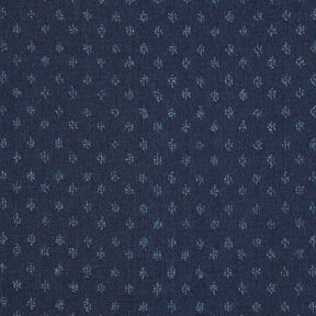 Denim bomullsmix dobby – nattblå, 