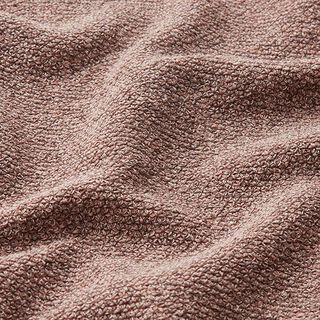 stickad bouclé melange – mörk gammelrosa, 