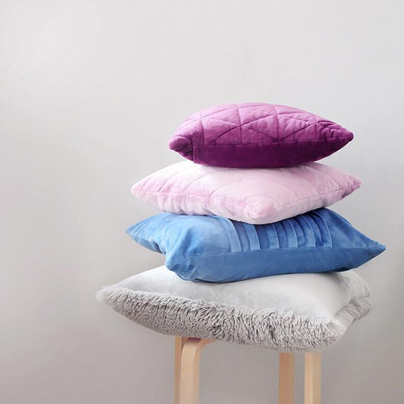 Plysch SHORTY [1 m x 0,75 m | lugg: 1,5 mm] - aubergine | Kullaloo,  image number 5