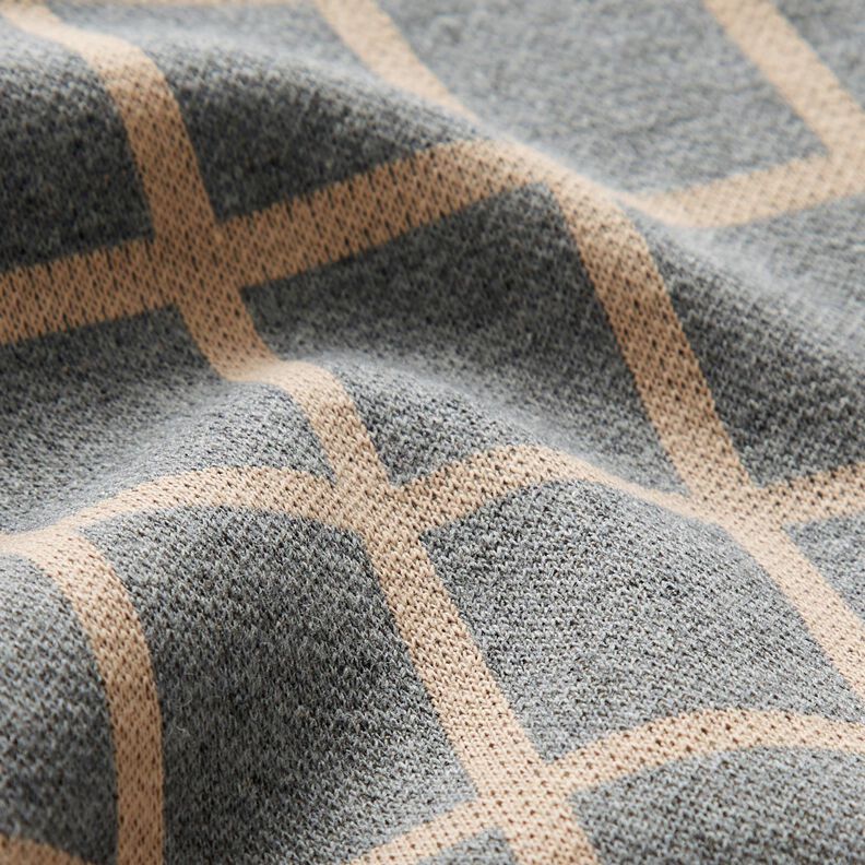 Romanitjersey rutor – grått/beige,  image number 3
