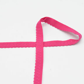 Elastisk kantband spets [20 mm] – intensiv rosa, 