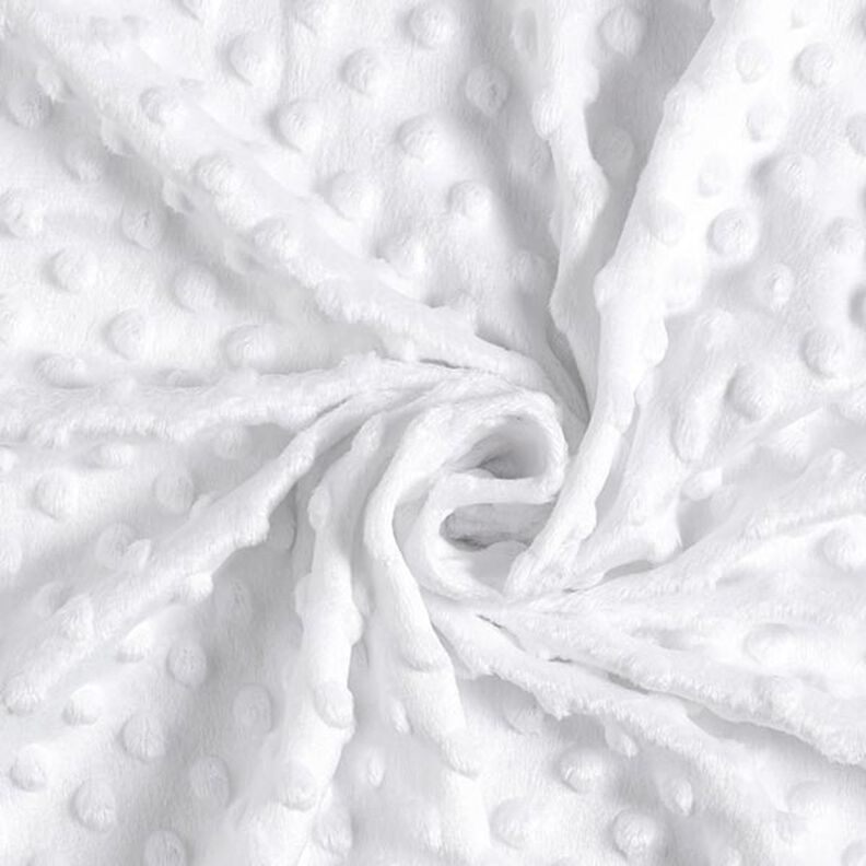Mysfleece präglade prickar – vit,  image number 3
