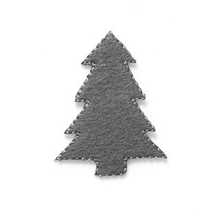 Applikation Filt Julgran [4 cm] – grått, 