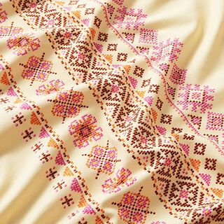 GOTS Jersey EVERMORE Stitches | Hamburger Liebe - Albstoffe – kräm, 