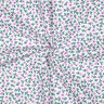 GOTS Bomullspoplin Spridda blommor | Poppy Fabrics – vit/rosa,  thumbnail number 3