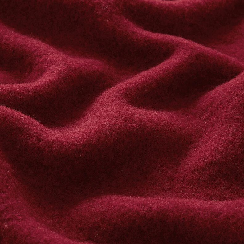 Ullfleece ren nyull Enfärgat – bordeauxröd, image number 2