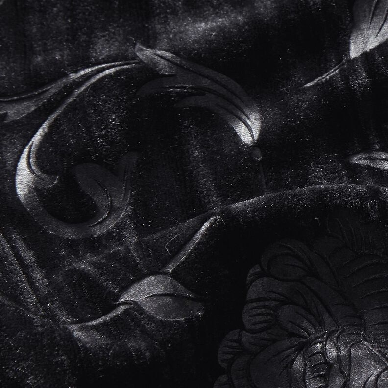 krossad sammet krysantemum – svart,  image number 2