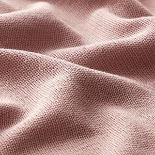 Stickat bomullstyg – gammalt rosa, 