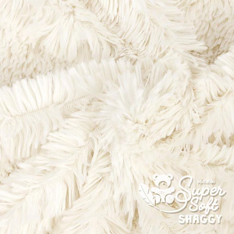 Lurvig plysch SHAGGY [1 M X 0,75 M | Flor: 20 MM] - naturvit | Kullaloo,  image number 4