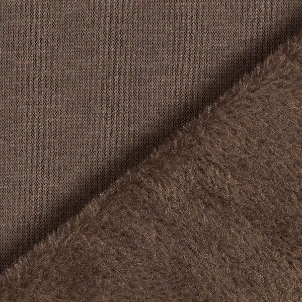 Alpfleece Mjuk sweat Enfärgat – mellanbrunt,  image number 5