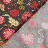 Viskostyg Paisley-blommor – antracit/eldröd,  thumbnail number 4