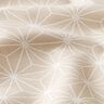 Bomullstyg Kretong Japanska stjärnor Asanoha – sand,  thumbnail number 2