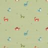 Bomullsjersey Glada dinosaurier – gråbeige,  thumbnail number 1