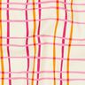 Bomullspoplin Vågiga rutor | Poppy Fabrics – kräm/rosa,  thumbnail number 2