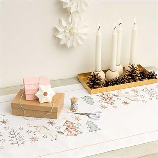 Broderipaket ENHÖRNING bordslöpare [45x100 cm] | Rico Design, 