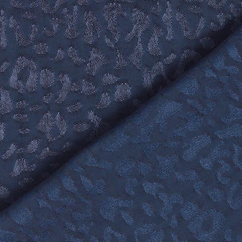 Viskostyg leopardmönster – nattblå,  image number 6