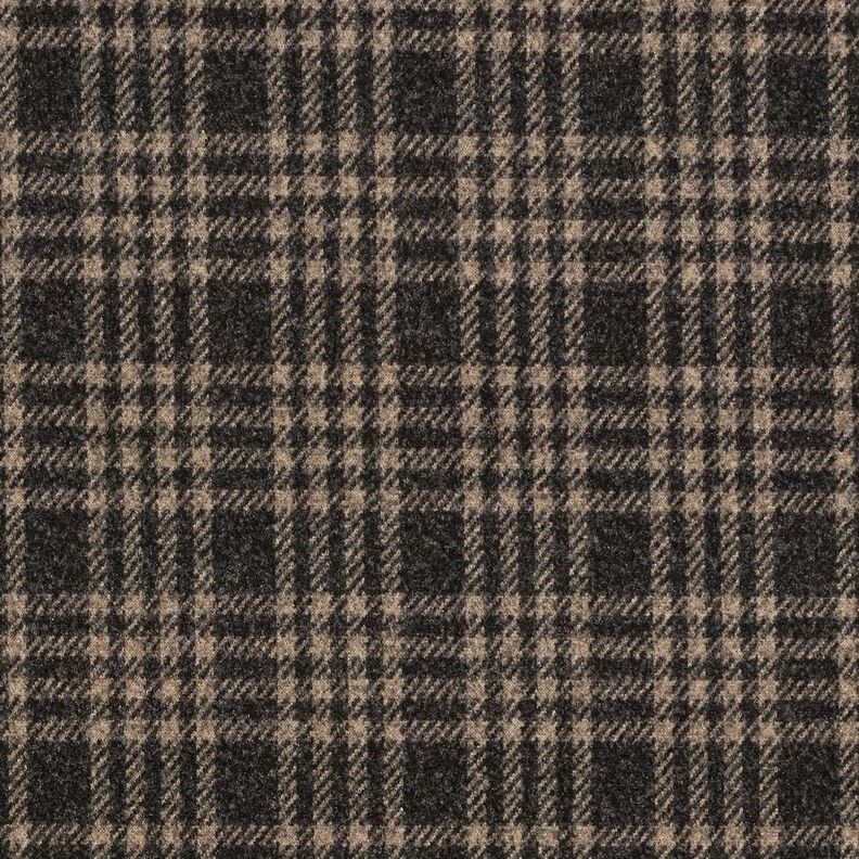 Kappstickat stretch rutigt – svart/beige, image number 1