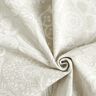 Dekorationstyg Halvpanama Blommig paisley – natur/vit,  thumbnail number 3