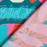 Viskos Voile stora blommor kantdesign Panel – petrol,  thumbnail number 4