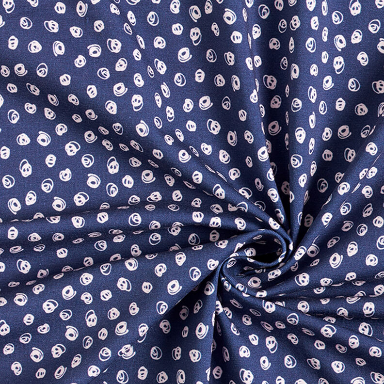bomullsjersey krumelur – indigo,  image number 3
