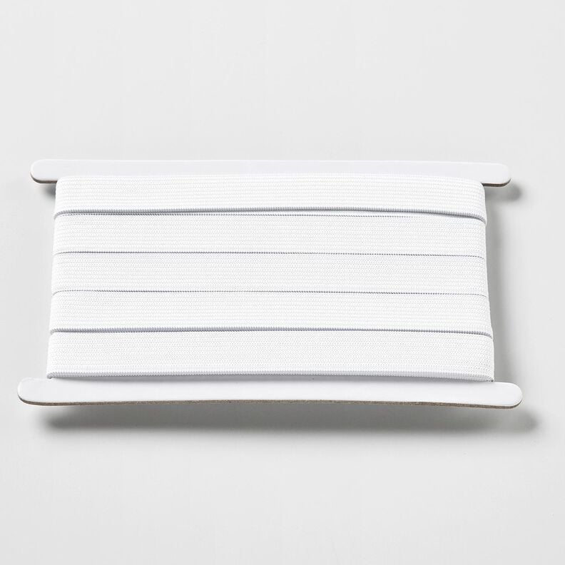 Mjukt gummiband [3 m | 15 mm] – vit,  image number 1