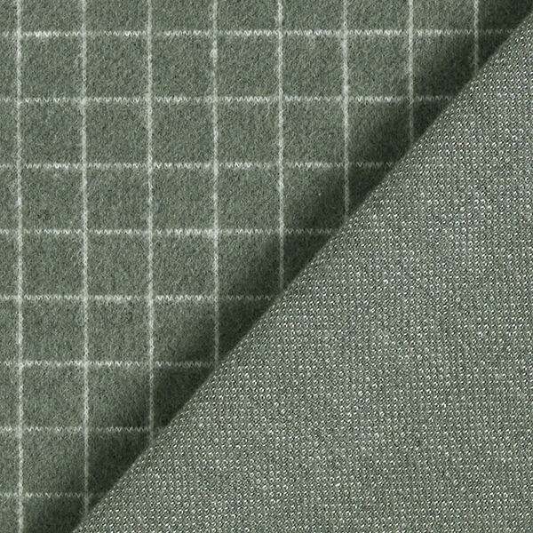 Stickad jacquard uppruggad rutnät – grått, image number 5
