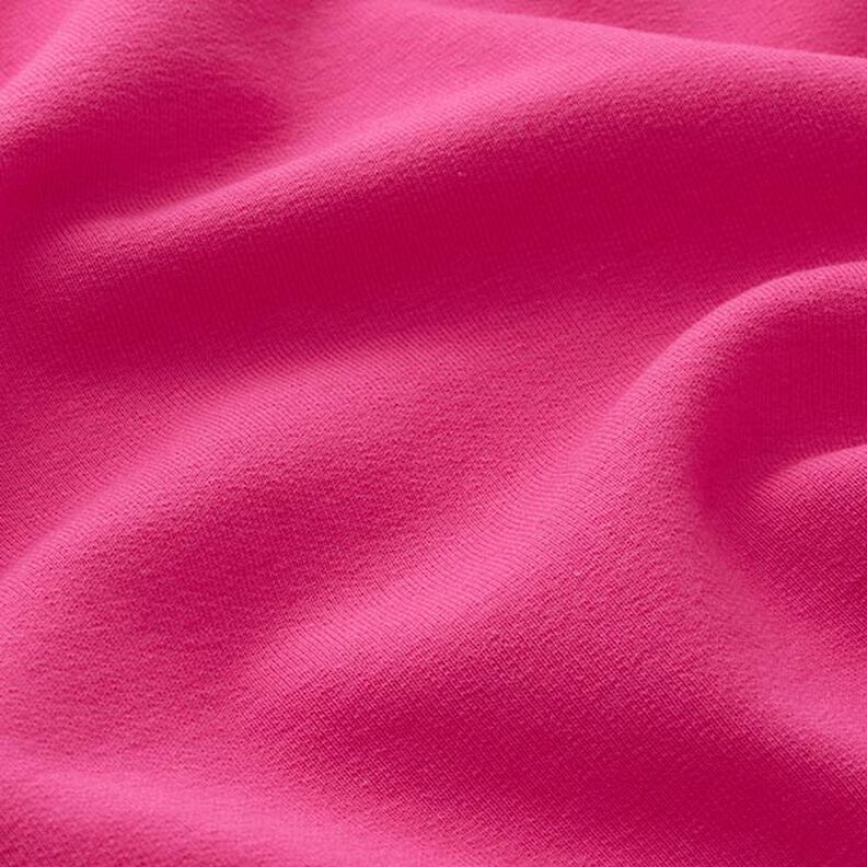 Lätt bomullssweat enfärgad – intensiv rosa,  image number 4