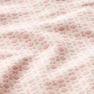 Jacquard rombmönster – rosa/yllevit, 