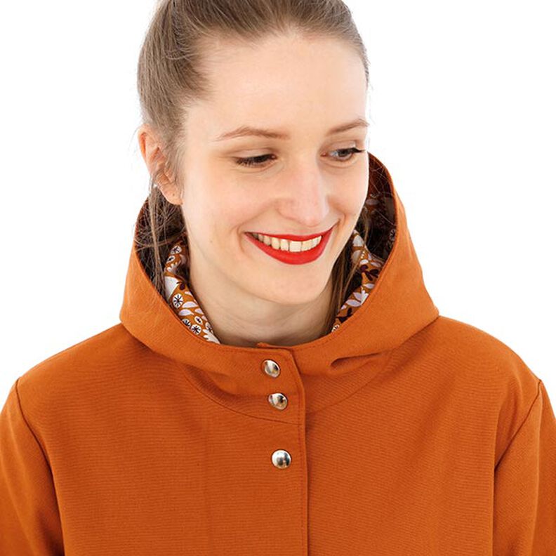 FRAU KARO - fodrad parkas med huva med påsydda fickor, Studio Schnittreif | XS - XXL,  image number 5