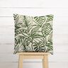 Dekorationstyg Halvpanama målad monstera – kräm/pinjegrön,  thumbnail number 7