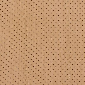 chiffong glitterränder och prickar – rådjursbrun, 