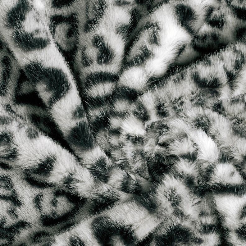 Fuskpäls snöleopard – silver/antracit,  image number 3