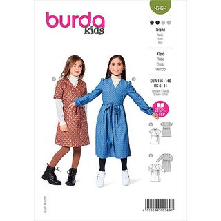 Omlottklänning, Burda 9269 | 116-146, 