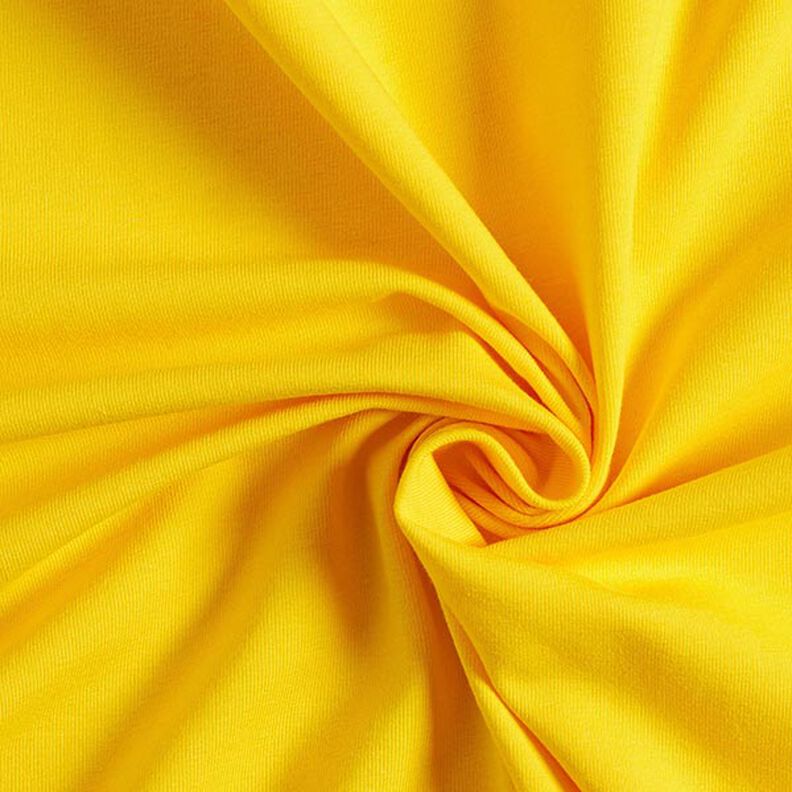 Bomullsjersey Medium Uni – solgult,  image number 1