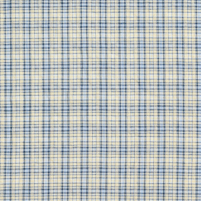 bomullsmix rutor – mandel/ljusblått,  image number 1